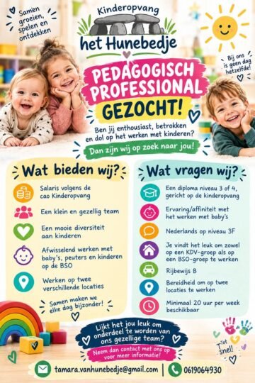 Flexibele kinderopvang het hunebedje
